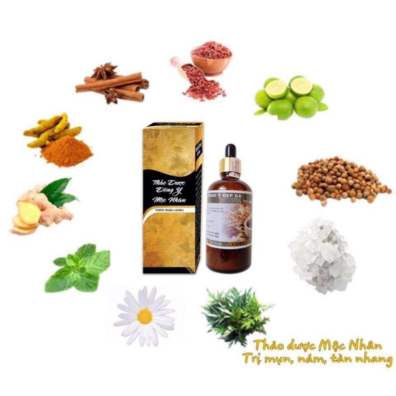 Đông Y Mộc Nhân Tái Tạo Da Thiên Nhiên Lọ 100ml