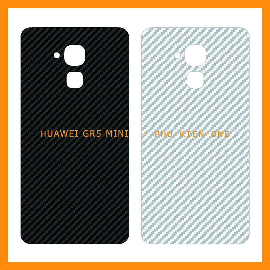 Decal dán lưng Huawei GR5 2017/ GR5 Mini vân carbon 3D