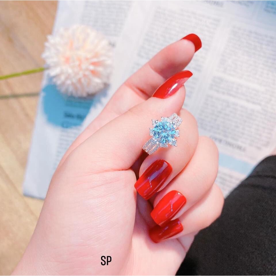 Nhẫn nữ bạc thật mẫu nhẫn đính đá cao sáng đẹp - Kho sỉ bạc Nhất Linh