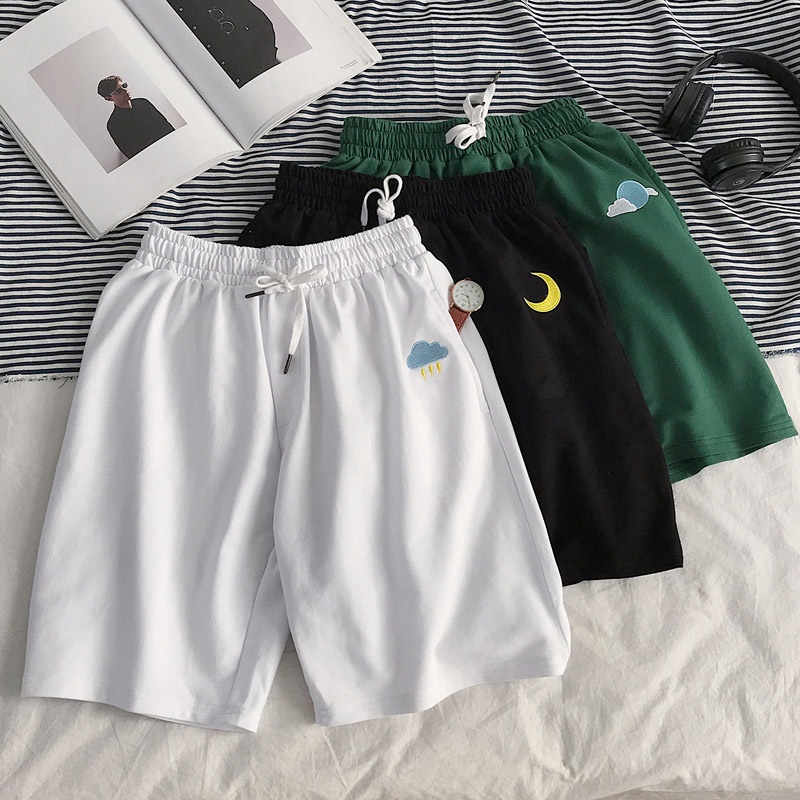 Quần short nam thoáng khí in họa tiết hoạt hình thời trang hàn quốc bigsize quần đùi unisex thể thao cỡ lớn thông thường dành cho nam giới