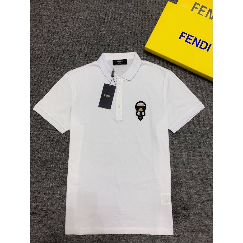 Áo Sơ Mi Cotton Nửa Tay Fend1 Với Hình Ảnh Raphael Polo