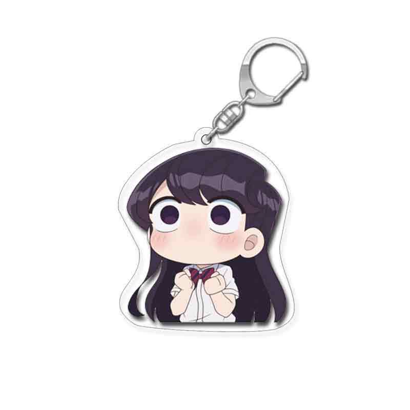 Móc Chìa Khóa YB2 Komi Can 'T Communicate Anime Bằng Acrylic Dễ Thương BY2