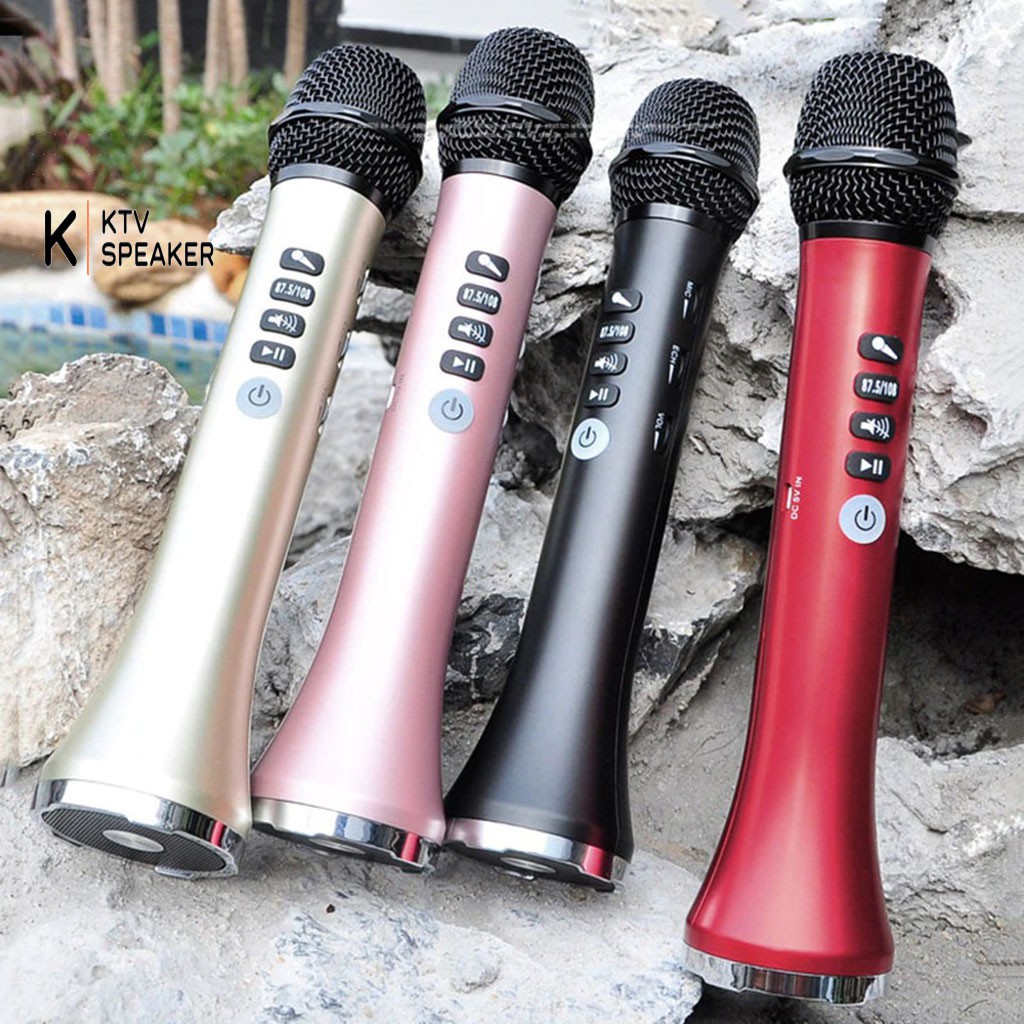 Micro kèm loa Karaoke Bluetooth Cao Cấp L-698