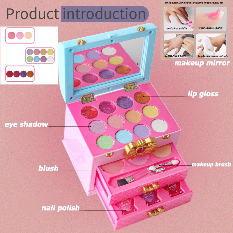 Bộ Đồ Chơi Trang Điểm Làm Đẹp An Toàn Cho Bé