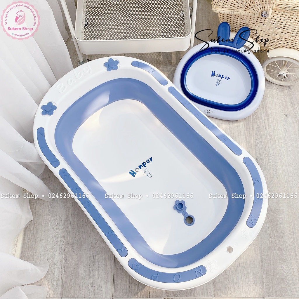 Chậu Tắm Gấp Honper Hình Chữ Cho Bé