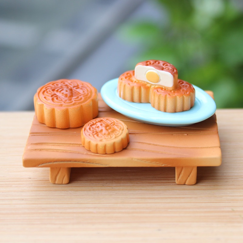 Mô Hình Thỏ Bánh Trung Thu Bằng Nhựa Resin Sáng Tạo Phong Cách Trung Quốc Truyền Thống Trung Quốc