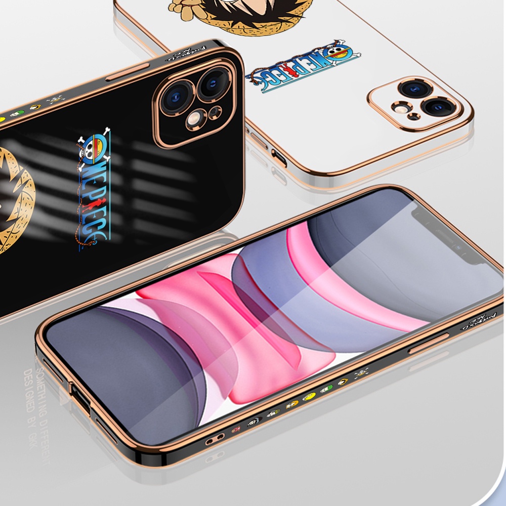 Samsung Galaxy S22 Plus Ultra S22+ 5G For Phone Case Soft Casing Silicone Cartoon Happy Straw Hat Kid Electroplating Full Cover Shockproof TPU Cases