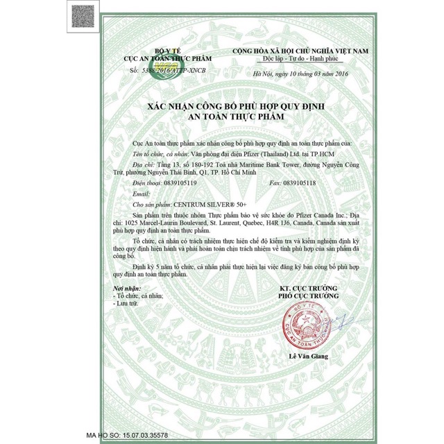 Centrum Silver Men _ Women 50+ chai 275 viên | Thế Giới Skin Care