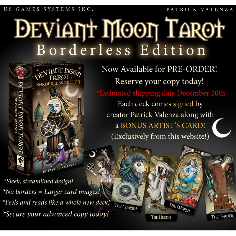 Bộ Bài Deviant Moon Tarot Borderless Edition (Mystic House Tarot Shop)