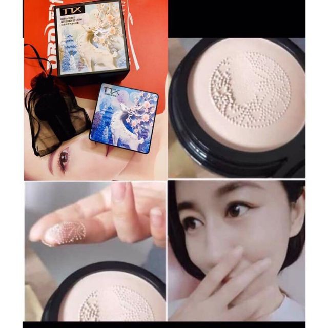 Phấn tươi TTX BB Cream Cushion kèm cọ nấm hàng nội địa Trung