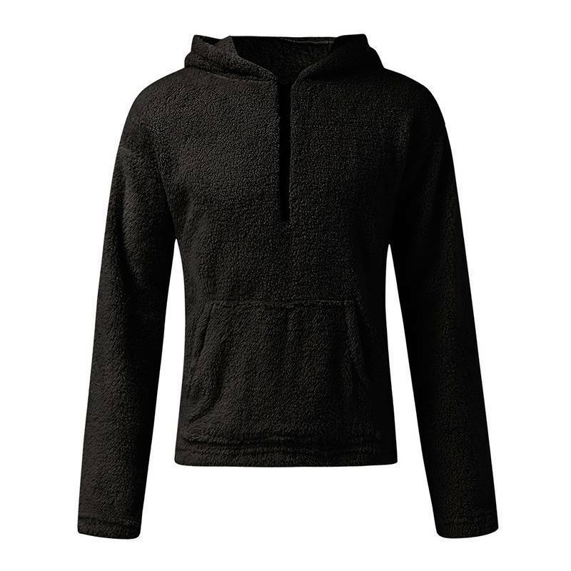 Áo khoác hoodie lông cừu giữ ấm dành cho phái mạnh | BigBuy360 - bigbuy360.vn