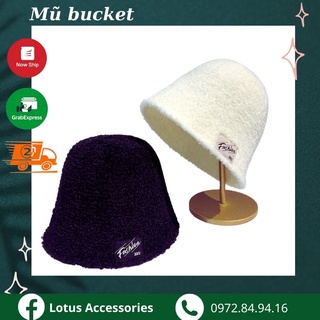 Mũ bucke lông cừu- mũ tai bèo lông cừu cao cấp phong cách Hàn Quốc