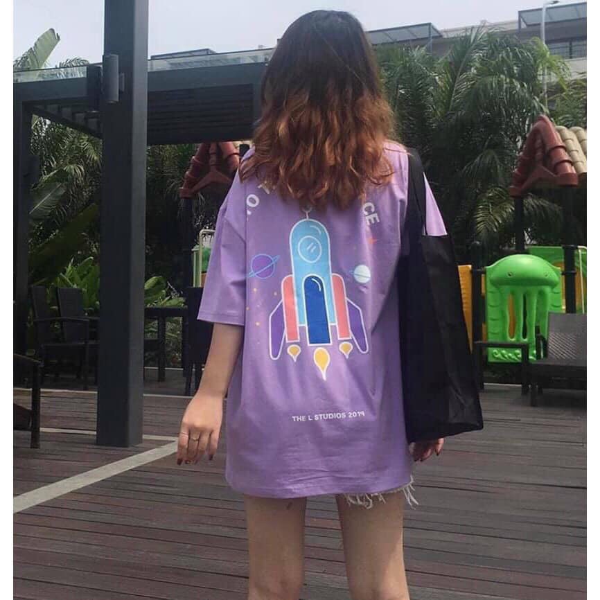 Áo thun Space vũ trụ đen tím unisex
