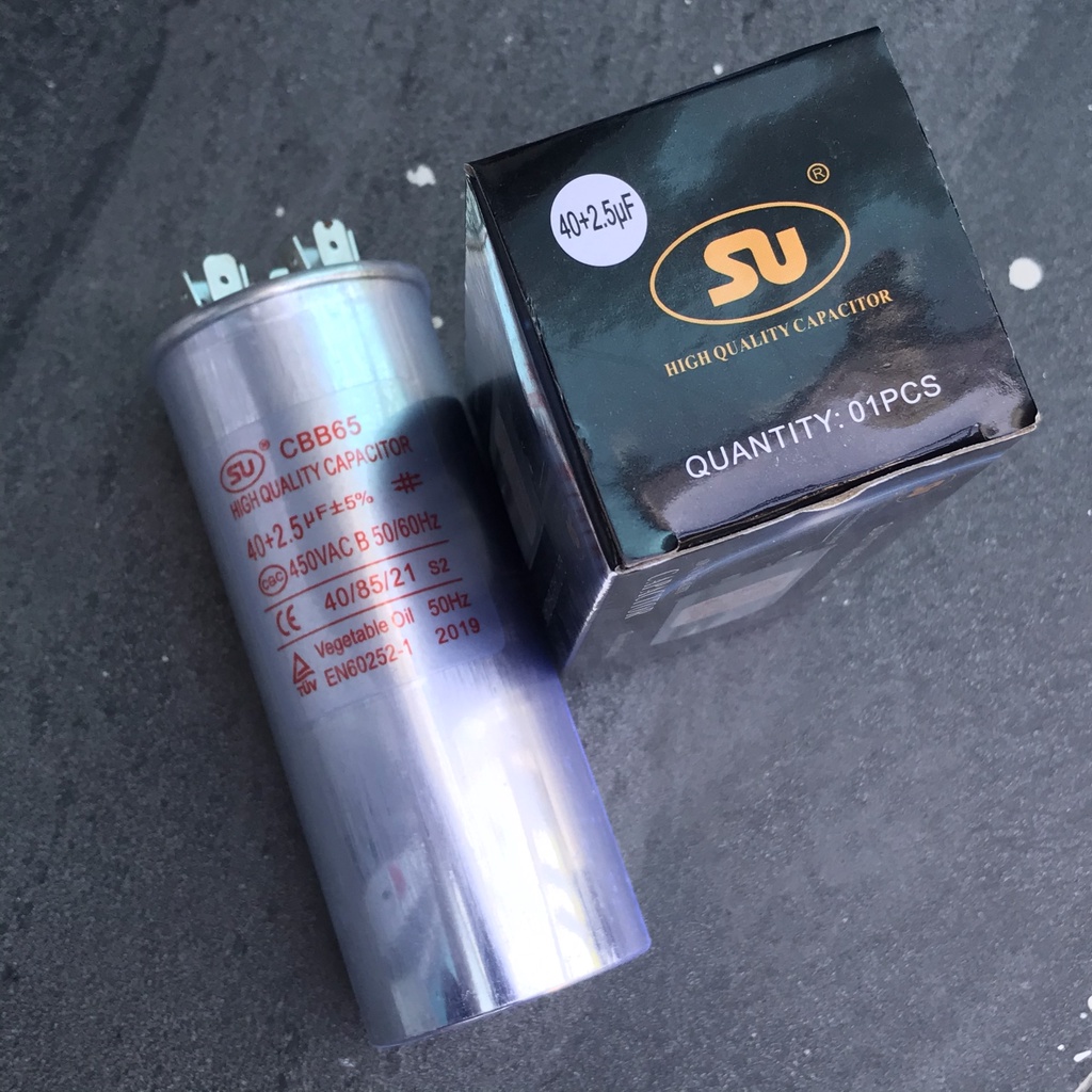 Tụ Điều Hòa Thương Hiệu SU và TP Max (Từ 25uF - 60+5.0uF) ( Chọn ngẫu nhiên)