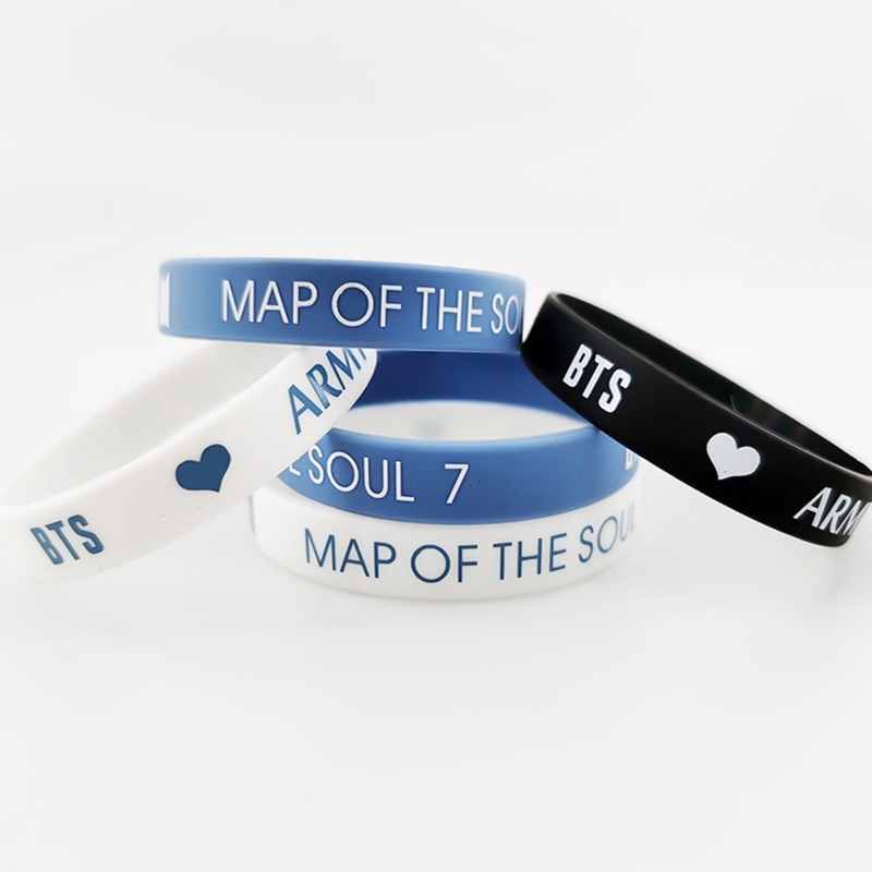 Vòng Tay Silicon Mềm In Hình Bản Đồ Của Nhóm Nhạc Bts 2020 Kpop Bts Map Of The Soul 7