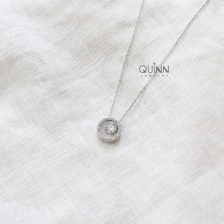 Dây chuyền Navy, dây chuyền nữ bạc 925 vòng tròn đính đá dễ thương, vòng cổ nữ bạc 925