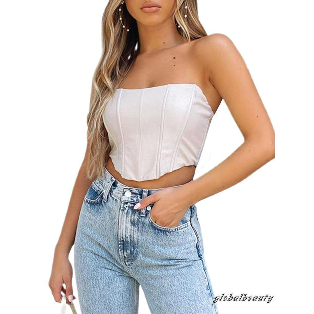 Áo Ống Bằng Da Pu Phong Cách Quyến Rũ Dành Cho Nữ | BigBuy360 - bigbuy360.vn