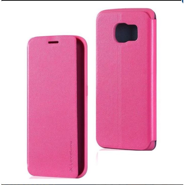 Bao da X-level fashion cho Samsung Galaxy S6 Edge viền silicone - Giá rẻ