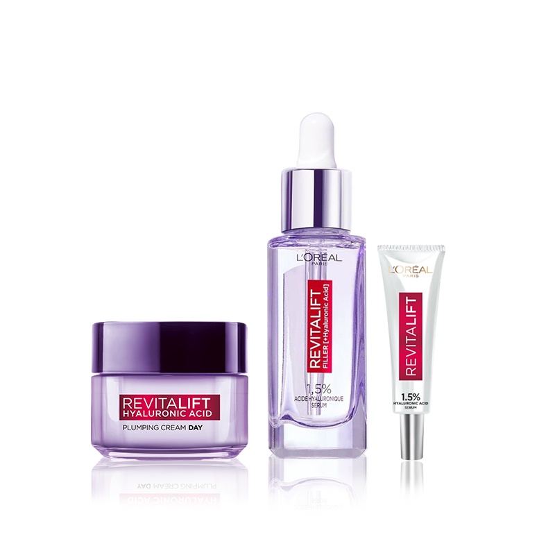 Bộ serum 30ml & 7.5ml & kem dưỡng 15ml Revitalift Pure Hyaluronic Acid 1.5% L'Oreal Paris | BigBuy360 - bigbuy360.vn