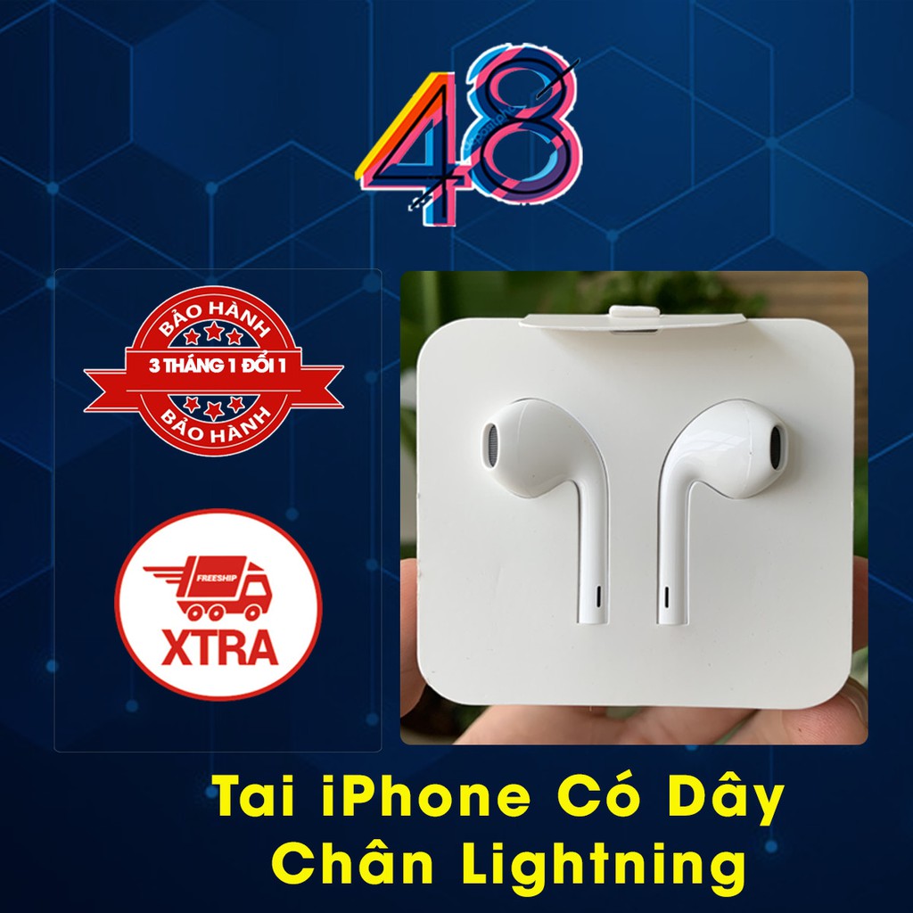 Tai Nghe Iphone 11/11Promax/ X/Xs/XS Max/Xr Zin Chính Hãng Jack Lightning Sử Dụng Cho Tất Cả Các Dòng Iphone