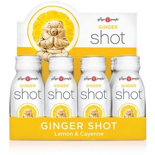 Thùng nước gừng Ginger Shot vị chanh và ớt Cayenne 60ml - 12 chai