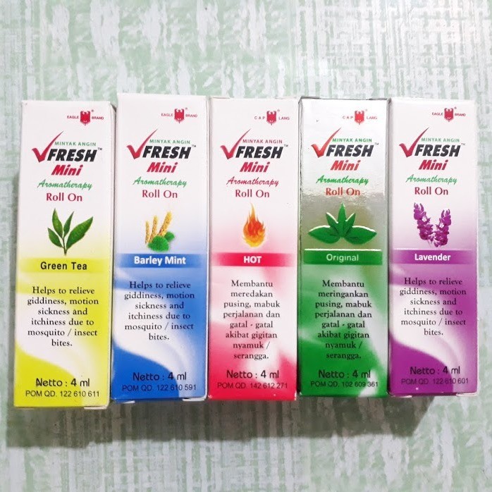 [CHÍNH HÃNG]Dầu lăn thảo dược Vfresh thái lan 4 ml