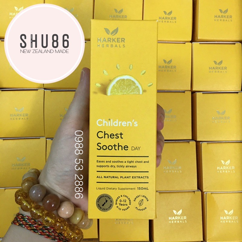Harker Herbals Children’s Chest Soothes - Hỗ trợ xử lý ho ngày cho bé