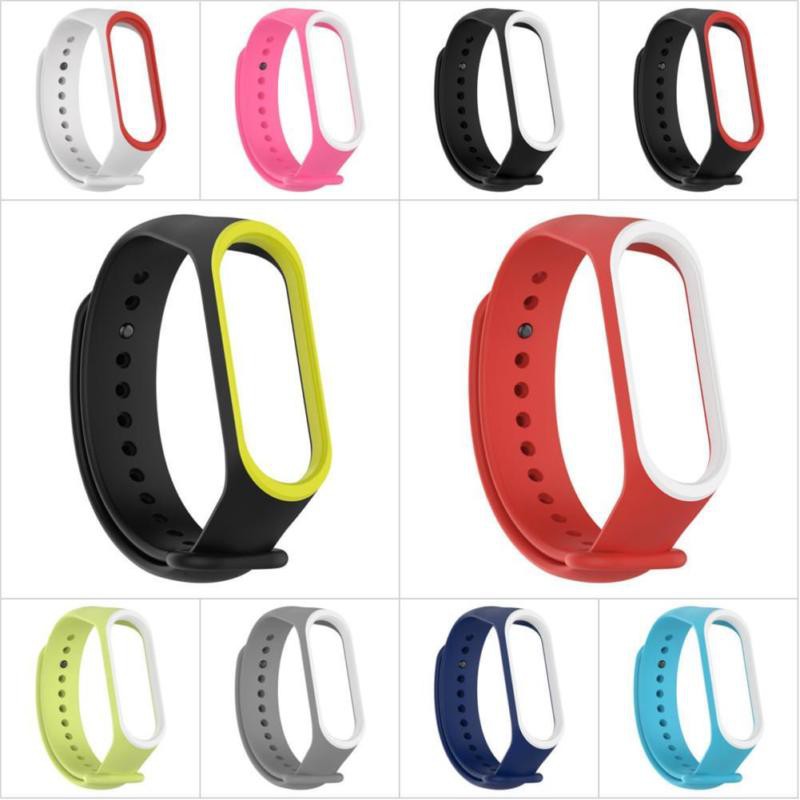 Dây Đeo Thay Thế Xiaomi Miband 3 Miband 4 viền màu