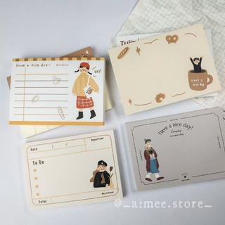 Set giấy note Brown vintage (Ảnh thật) - Aimée Store