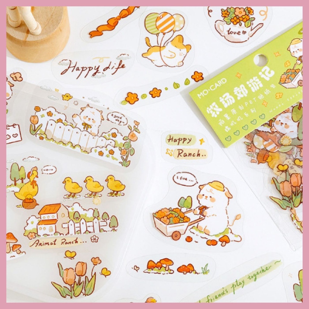 STICKER NHÃN DÁN TÚI ANIMAL SIÊU XINH NHIỀU MẪU