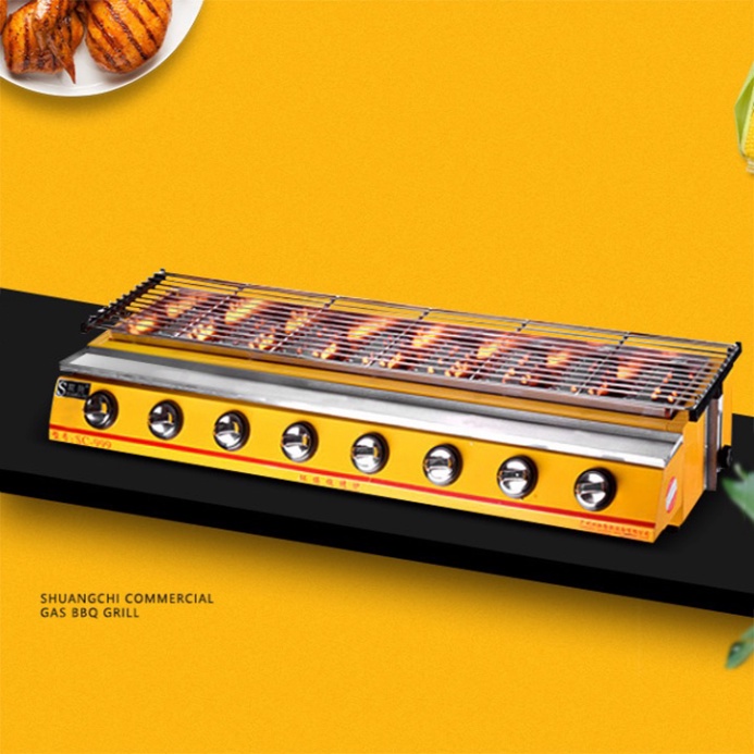 Bếp Nướng Ga BBQ Cao Cấp 8 Đầu Đốt Bằng Gas ET-K288