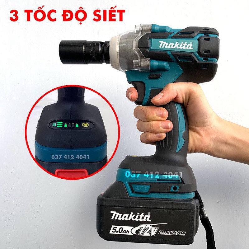 Máy Siết Bulong Makita 118V, Bắn Bu lông Không Chổi Than, Máy Vặn ốc,  Bắt Vít,  Khoan Búa 100% lõi đồng