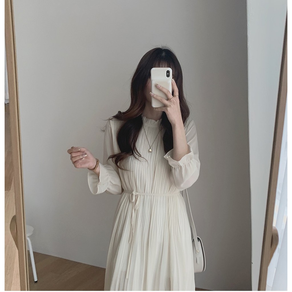 Đầm Voan Trơn Màu Sắc Xinh Xắn Dễ Phối Đồ 38696