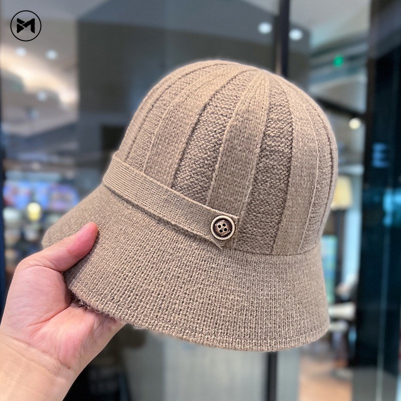 Nón Tai Bèo Đan Len Phong Cách Nhật Bản Xinh Xắn Dành Cho Nữ