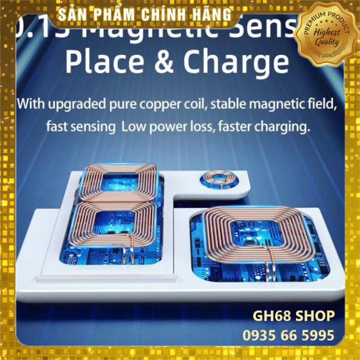 DOCK SẠC KHÔNG DÂY 3 TRONG 1 REMAX RP-W53