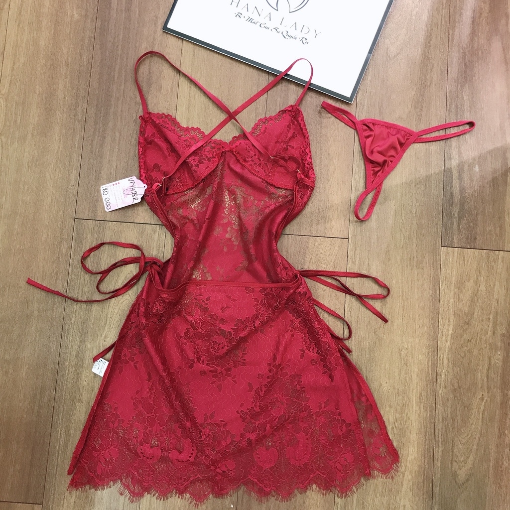Đầm ngủ sexy - Váy ngủ 2 dây lụa cao cấp trơn đơn giản quyến rũ gợi cảm V447
