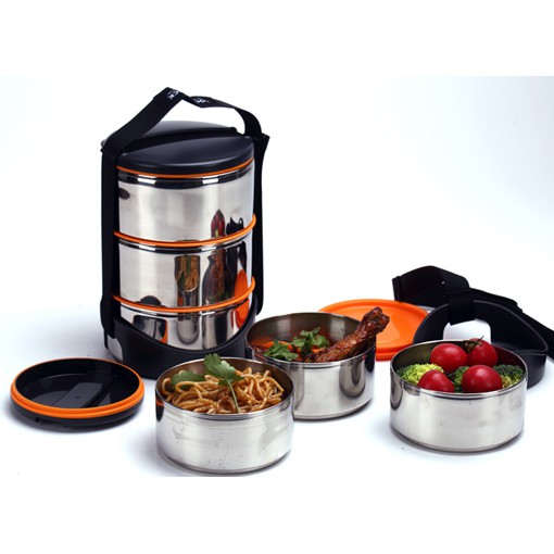 Hộp cơm giữ nhiệt Lock&lock chính hãng 💖FREESHIP💖- Hộp cơm 3 tầng Lock&lock 620ml- hàng đẹp