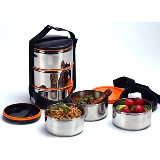 Hộp cơm giữ nhiệt Lock&lock chính hãng 💖FREESHIP💖- Hộp cơm 3 tầng Lock&lock 620ml- hàng đẹp