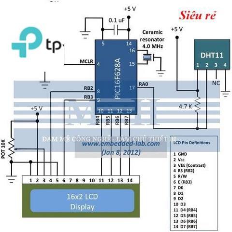 Cảm Biến Nhiệt Độ Độ Ẩm DHT11