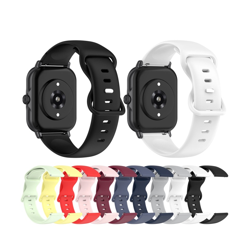 Dây Đeo Thay Thế Chất Liệu Silicon Màu Trơn Cho AmazfitBip 3 / Lite LIDU1