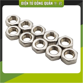 Đai ốc m3 | m4 | m5 inox 201