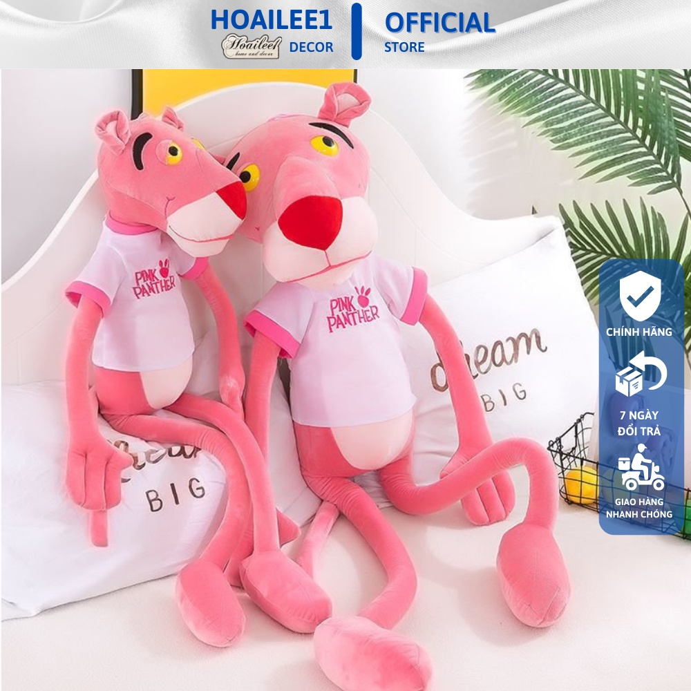 Gấu Bông Báo Hồng Pink Panther Ngộ Nghĩnh size 60cm 80cm 100cm 1m 1m3 1m6 1m8