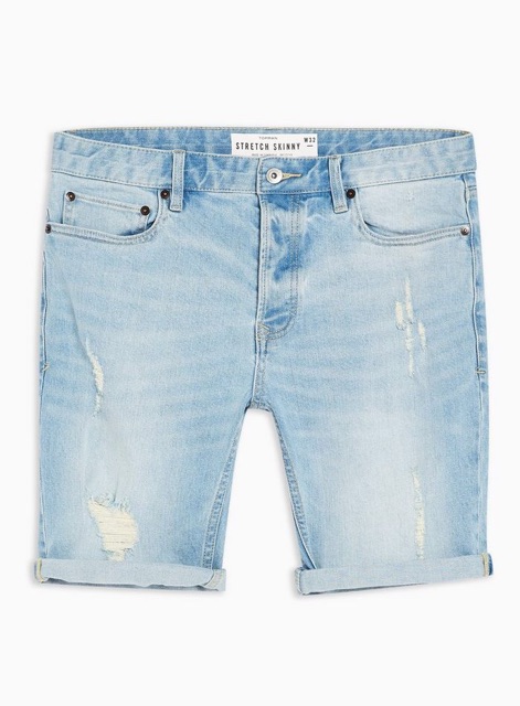 [TOPMAN]Quần ngố nam Denim Skinny Shorts