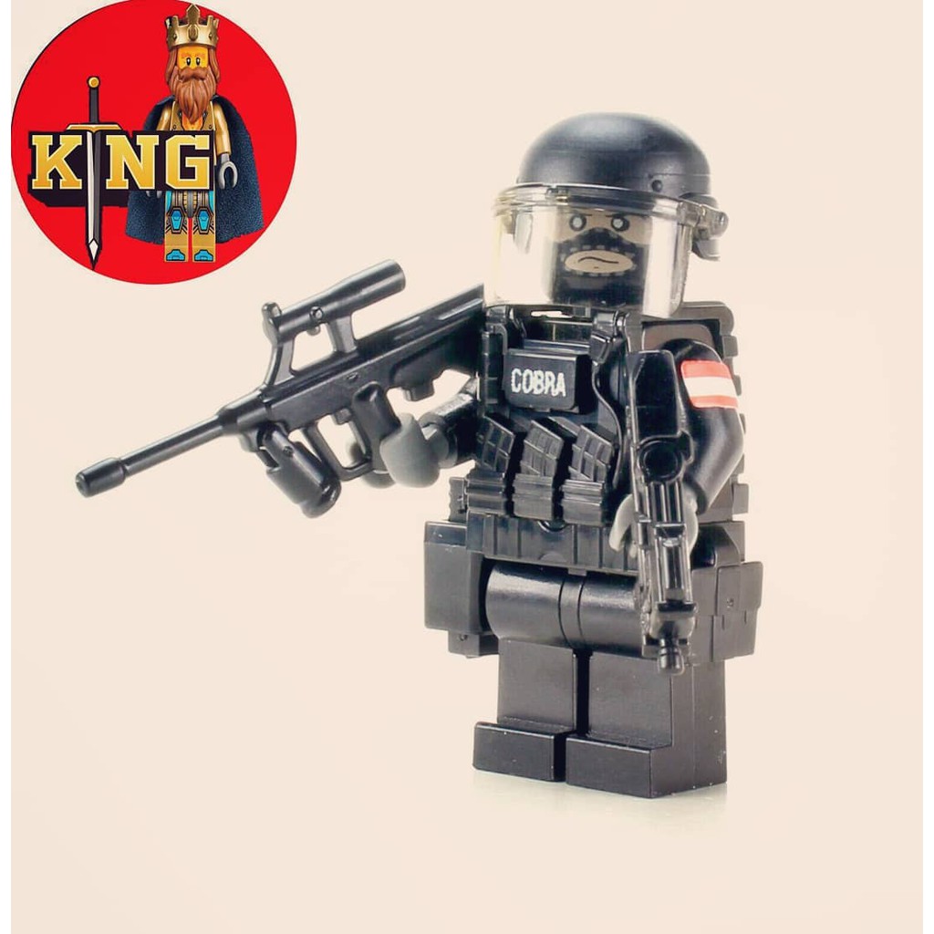 LEGO CUSTOM  Nhân vật EKO COBRA Austrian Police Tactical Officer