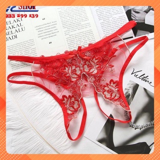 Quần lót nữ lọt khe xẻ đáy lưới thêu hoa cap cấp AQ080