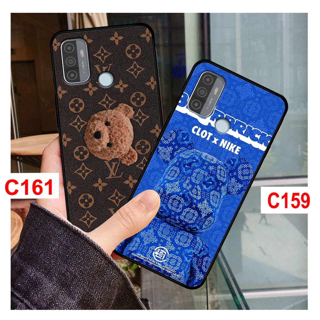 Ốp lưng Oppo A52 - A92 - A53 in hình gấu bearbrick thời trang cao cấp. ốp oppo rẻ bền đẹp.