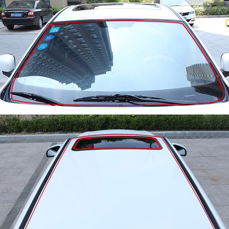 Dải Cao Su 2M Dán Viền Kính Chắn Gió Xe Hơi Chống Bụi/Nước