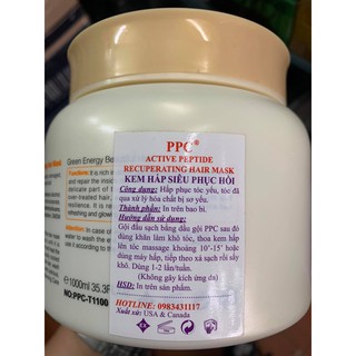 Kem hấp siêu phục hồi PPC trắng 1000ml