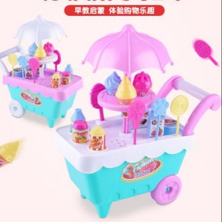 Đồ chơi xe bán trái cây - bán kem dùng pin