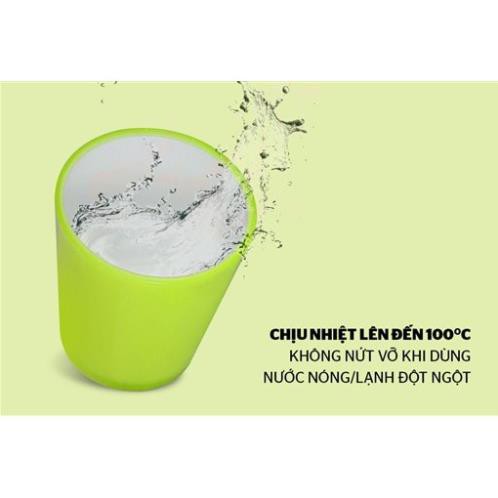 CỐC CÁCH NHIỆT 2 LỚP BIOZONE KB-CU310PGN MÀU XANH CỐM 💘 CHÍNH HÃNG 💘